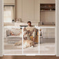 40.55" Tall, 69.48-77.36 Inch Wide, 1.37" Ultra Narrow Spacing Dog Pet Baby Gate Indoor for Doorway Hallway, Pressure Mounted 70 71 72 73 74 75 76 77 Inches Wide