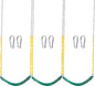 TURFEE 3 Pack Green Swing Seats Heavy Duty with 66" Chain, Swing Set Accessories Replacement with Snap Hooks for Kids Outdoor Play Playground, Trees, Backyard (Limit 300lb)