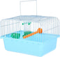 Portable Bird Cage for Travel with Perch Food Box and Water Dispenser Small Bird Carrier for Parrots Lovebirds 9.3X6.6X9.3 Inches