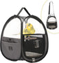 Bird Carrier for Travel with Clear Windows, Breathable Safe Fabric, Lightweight Small Bird Cage with Tray, Stand and Feeder, Portable Pet Bag for Parrot, Vet Visit, Outdoor, Small Animals