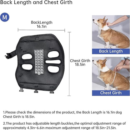 Dog Lift Harness for Small Dogs,Dog Backpack Carrier,Adjustable Padded Breathable Straps for Dogs, Disabled, Joint Injuries, Arthritis,M(8.5-17.5LBS)