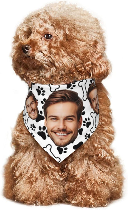 Custom Dog Bandana for Cat Dog Pet Add Your Design Personalized Neckwear Bandanas with Your Text Logo Image Customized Pet Scarf Funny Gifts Style 11