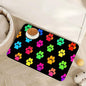 Cat Gradient Paw Print Dog Food Mat for Floors,Absorbent Pet Food and Water Bowl Mats,Non-Slip Pet Feeding Mat,Pet Supplies 16" x 24"