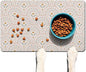 Absorbent Pet Dog Bowl Mat for Food and Water, Pet Cat Food Feeding Mat with Non Slip Rubber Backing, Dog Food Mats for Floors Waterproof, 12"x20"