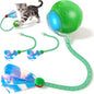 Rocfish Interactive Cat Toy for Indoor Cat, Smart Automatic Cat Chase Ball Toy (New Green)