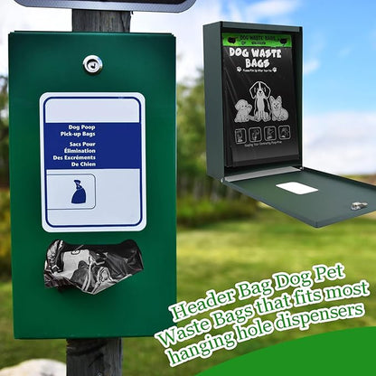 Ireer 40 Count 4000 Pcs Header Bag Bulk Cute Dog Pet Waste Bags Bulk Poop Leakproof Easy Single Pull for Poop Dog Waste Station Fit Hang Hole Dispenser Pet Home Outdoor