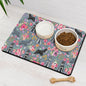 Schnauzer Dog Food & Water Mat, Pet Feeding Mat for Floor Non-Slip Waterproof, Super Absorbent Cat Bowl Mat, Easy to Clean Eco-Friendly Durable Pet Placemat,16" × 24"