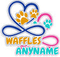 Custom Pet Name Sticker Personalized Text Infinity Heart Pawprint Animal Lovers Decal Waterproof Die Cut Vinyl & Transparent DTF Decal for Laptop Helmet Car Cup Phone Tablet for Male Female
