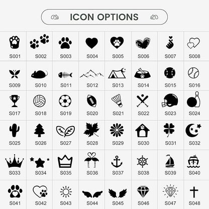 Dog Tags Engraved for Pets - YEHANTI Personalized Dog Tags with Lovely Icons, Durable Stainless Steel Pet ID Tags for Small Large Dogs Cats, Custom Dog Name Tags Engraved on Both Sides (Moon)