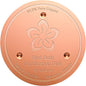 Mellbree Bird Bath Copper Disk, 0.6mm Reinforced 99.99% Pure Copper Cleaning Disk for Physical Safe Clean Water All-Season, Universal Fit for Outdoor Birdbaths, Bowl, Bird Bath Heater Solar (Flower)