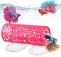 Rose Red Betta Fish Toys Hammock and Betta Tunnel, Safe Aquarium Decor for Small Fish & Shrimp, Bettas Tank Accessories with Suction Cups, Perfect Hideout and Play Area for Bettas