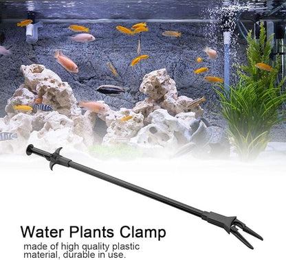 Professional Aquarium Cleaning Tongs, Extra Long Plastic Tweezers, Fish Tank Plant Maintenance Tool