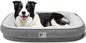 Orthopedic Dog Bed for Large Dogs Sofa Bed with Egg Crate Foam Dog Couch Bed with Four-Sided Bolster, Removable Cover & Non-Slip Bottom Grey L