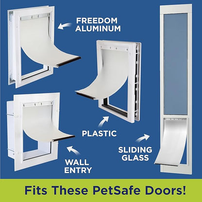 Large Replacement Dog Door Non PVC Flap Fits PetSafe PAC11-11039 - Measures 10 1/8" x 16 7/8" Longer Lasting, Most Energy Efficient, Less Shrinkage, BPA Free