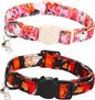 Fall Cat Collar-2 Pack Holiday Cat Collars Pumpkin Print Breakaway with Kitten and Bell Pendant Safety Buckle Pet Collar Cute Cotton Collar for Cats and Small Pets Gift