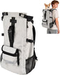Dog Carrier Backpack for Medium Dogs, Hiking Bag for Pets Up to 30 lbs - 4-Layer Safety Design with Thick Padded Straps, Built-in Leash & Breathable Mesh, Suitable for Hiking, Cycling, and Travel