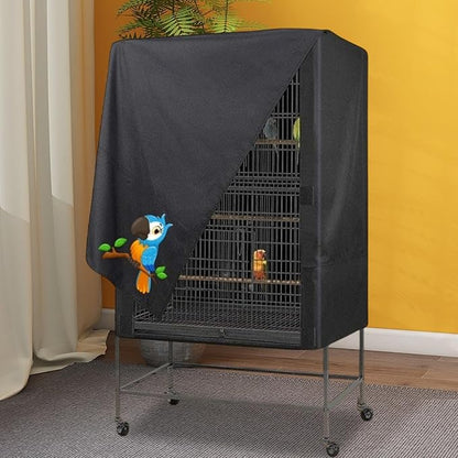 Bird Cage Cover,Pet Cage Cover,100% Shading Oxford Cloth, Bird Cages Covers, Sun Protection Breathable Waterproof Oxford Cloth Pet Covers for Cats Birds Small Animals, Machine