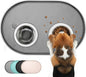 Dog Food Mat,1/2 Inch Raised Edges Cat Feeding Mat for Spill Containment,BPA-Free Silicone Pet Food Mats for Floor Waterproof,Rubber Dog Placemats for Food and Water Bowls(Grey,19"x12")