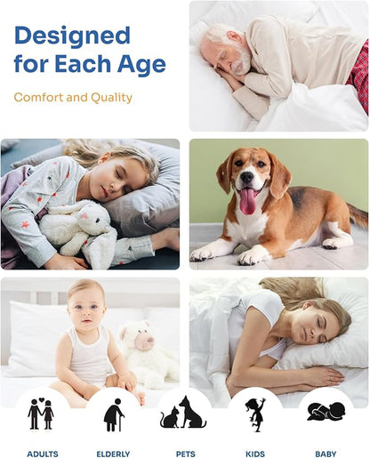 Non-Slip Bed Pads for Incontinence Washable (36" x 72"|2 Pack), Waterproof Bed Pads, Bed Wetting Pads for Bed, Sofa, Floor, Resuable Underpads for Adults, Seniors, Pet