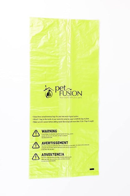 PetFusion Replacement Waste Bags Cat Litter Disposal & Outdoor Waste Disposal. Easily Holds 10+lbs. Durable Leakproof Dog Poop Bags