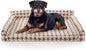 FURTIME Orthopedic Dog Beds Large Sized Dog, XXL Washable Memory Foam Pet Couch Bed with Removable Washable Cover, Non-Slip Bottom with Bolster Sides, Brown