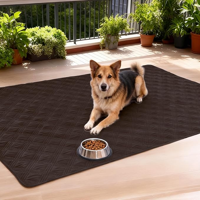 hyha Waterproof Dog Blanket, Reversible Pet Bed Blanket, Soft Sofa Couch Cover for Dogs Washable, Waterproof Pet Couch Covers for Sofa Puppy Cats Furniture Protector(68"x82", Chocolate/Chocolate)