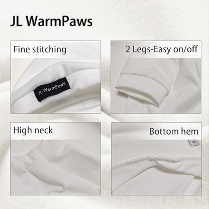Fleece Sphynx Cat Clothes Soft Hairless Cat Clothes Pullover Cat Sweater for Chihuahua All Season Light and Warm Kitten Cloth for Cats Only Puppy Clothes Small Dog Sweater (White, Medium)