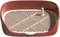 Dog Tray with Wall for Cats and Dogs, Elevated Pet Feeding Station, Wall-Mounted Pet Bowl Tray with Barrier, Multi-Level Pet Food Dispenser for Clean Feeding- Red L