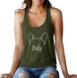 Custom Dog Mom Shirt for Women Pet Ears Sweatshirt with Name Unique Puppy Line Art Cute Dad Hoodie for DogDad Owner Lover