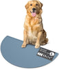 Should We Go -Waterproof Silicone Pet Food Mat - Non-Slip, Spill-Proof Feeding Mat for Floors, Raised Edge Design Easy-to-Clean Rubber Pad for Dog & Cat Bowls, 28" Across x 14" Deep, Large-Ocean Blue