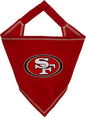 Pets First NFL San Francisco 49ERS Tie Bandana, Large/X-Large. Dog Cat Scarf Bib for Pet. Ultimate Game-Day Party Bandana (SAN-3550-L-XL)