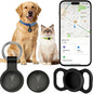 GPS Tracker for Dogs, Smart Collar with Real-Time Location - Pet Location Tracker with Holder, No Monthly Fee/No SIM Card, Works with iOS Find My, Ultra-Slim, IP68 Waterproof, 12-Month Working Time