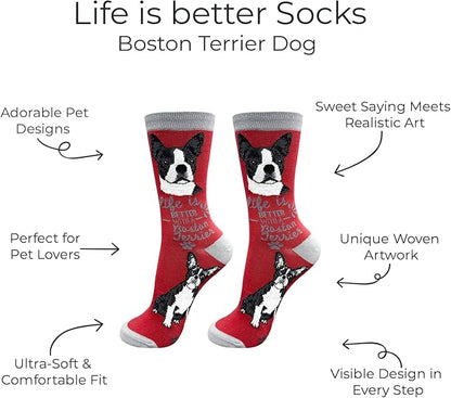 E&S Pets Pet Lover Socks - Dog & Cat Socks - Unisex Novelty Gifts