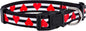 Native Pup Valentine’s Dog Collar- Valentines Day Pet Collars- Valentine Girly Hearts- Pink Red Heart- Cute Boy Girl Puppy Gift- Adjustable for Small, Medium, Large Breeds (Striped Hearts, Large)