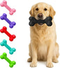 Natural Rubber Dog Chew Bone – Treat-Dispensing, Tough & Indestructible Chew Toy – Safe for Aggressive Chewers – Dental Health & Boredom Relief (Black)