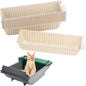30Pcs Disposable Waste Receptacles Compatible with Pet Zone Semi-Automatic Cat Litter Box, Disposable Cat Litter Receptacles, Cornstarch Material, Kitty Litter Tray (Machine NOT Included)