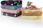 Dono 1 Pack 6 Blankets for Dogs, Soft Fluffy Paw Print Pattern Fleece Pet Blanket Warm Sleep Mat Cute Print Design Puppy Kitten Blanket Doggy Mat for Dog Cat Kitten Doggy