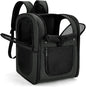 Apollo Walker Dog & Cat Carrier Backpack for 4-18lb Pets - Ventilated Safe Design with Padded Back Support, Breathable Mesh Pet Backpack for Hiking, Travel, Outdoor (Black)