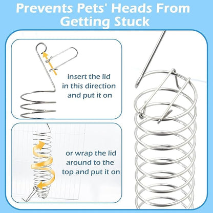 2Pcs Rat Enrichment Toys, 304 Stainless Steel Rat Foraging Toy for Fruit Vegetable Holder, Fancy Mice Cage Accessories Puzzle Toy, Hanging Rodent Toys Slow Feeder, Bird Foraging for Parakeet