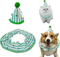 Cat Dog Birthday Bandana Scarf and Party Hat Cute Polka dot and Stripe Bib Scarf and Birthday Hat Cat Puppy Birthday Party Decorations Set