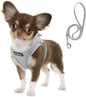 Fida Comfy Dog Harness with Leash, Soft Puppy Vest Escape Proof, Breathable Lightweight Soft Mesh, Adjustable Reflective Step-in Harness for Cat & Extra-Small Pet (XS, Grey)