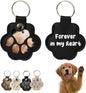 Personalized Dog Hair Keychain Pet Fur Keepsake Pet Memorial Cute Storage Keychains Cat Paw Shaped Key Chain to Store Fur