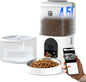 Romiromi 7L 2-in-1 Automatic Cat Feeder with Camera and Water Fountain Dispenser 1080P HD Video 2.4G&5G WiFi Timed Auto Feeder with APP Control,Multiple Cats, Detachable for Easy Clean-White