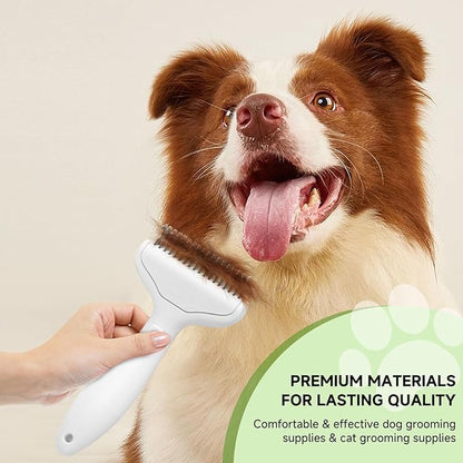 Pet Steam Brush for Dog & Cat – shower bath brush – Steam for Shedding & Grooming Water Brush for Long & Short Haired Pets Spritz Defur Comb 3-in-1 Spray Hair Removal Comb Includes 1*Waterless Shampoo