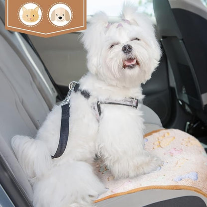 Tatuo 12 Pieces Puppy Blanket Warm Dog Cat Sleep Mat Pet Kitten Doggy Fleece Blankets with Cute Dog Paw Bone Star Elephant Patterns Printed Fluffy Blanket for Small Cat Puppy(16 x 24 Inch)