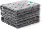 Luciphia 1 Pack 3 Blankets Super Soft Cute Dot Pattern Pet Blanket Flannel Throw for Dog Puppy Cat Medium(30x20), Grey