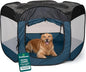 FurHaven Portable Pet Playpen for Dogs & Cats, Extra Large Indoor Kitten Playpen with Mesh Sides, Foldable Dog Playpen for Large Dogs, Pop Up Travel Dog Pen, X-Large, Sailor Blue