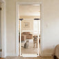 Lumizone Extra Tall Pet Gate 55.12" High Pressure Mounted 30.12"-34.05" Extra Wide (9 Sizes) 1.37" Gap for Cat Dog Stairs Doorway Hallway No Drilling Auto-Close (30.12"-34.05" W, Cream White)