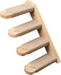 FUKUMARU Cat Climbing Shelf Wall Mounted, Four Step Cat Stairway with Jute Scratching for Kitten Perch Platform Walls Furniture - Right to Left