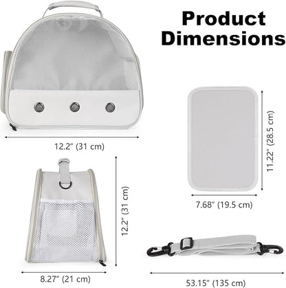 Ventilation Lizard Carrier for Bearded Dragon,Guinea Pig Carrier,Guinea Pig Carrier for 2,Reptile Travel Carrier for Lizards Sugar Glider Hedgehog Rat Parrot Birds,Airline Approved